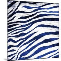 Indigo Zebra-Milli Villa-Mounted Art Print