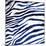 Indigo Zebra-Milli Villa-Mounted Art Print