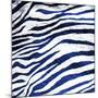 Indigo Zebra-Milli Villa-Mounted Art Print