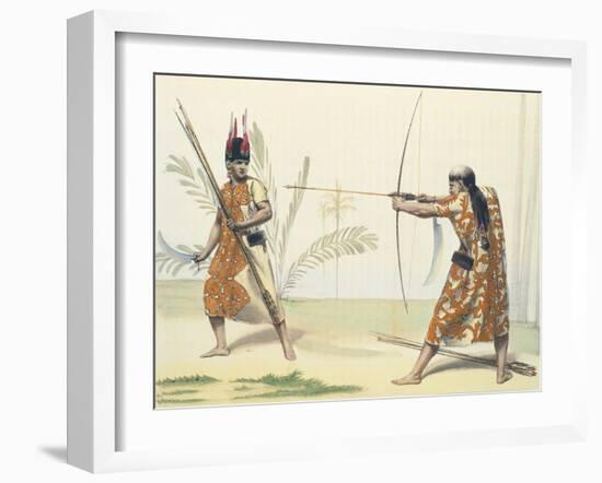 Indios Yuracares from Voyage Pittoresque Dans Les Deux Amriques by Alcide Dessaline D'Orbigny-Emile Lassalle-Framed Giclee Print