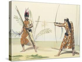 Indios Yuracares from Voyage Pittoresque Dans Les Deux Amriques by Alcide Dessaline D'Orbigny-Emile Lassalle-Stretched Canvas