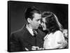 Indiscretions THE PHILADELPHIA STORY by George Cukor avecJames Stewart and Katharine Hepburn, 1940 -null-Framed Stretched Canvas