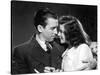 Indiscretions THE PHILADELPHIA STORY by George Cukor avecJames Stewart and Katharine Hepburn, 1940 -null-Stretched Canvas