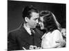 Indiscretions THE PHILADELPHIA STORY by George Cukor avecJames Stewart and Katharine Hepburn, 1940 -null-Mounted Photo