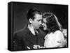 Indiscretions THE PHILADELPHIA STORY by George Cukor avecJames Stewart and Katharine Hepburn, 1940 -null-Framed Stretched Canvas