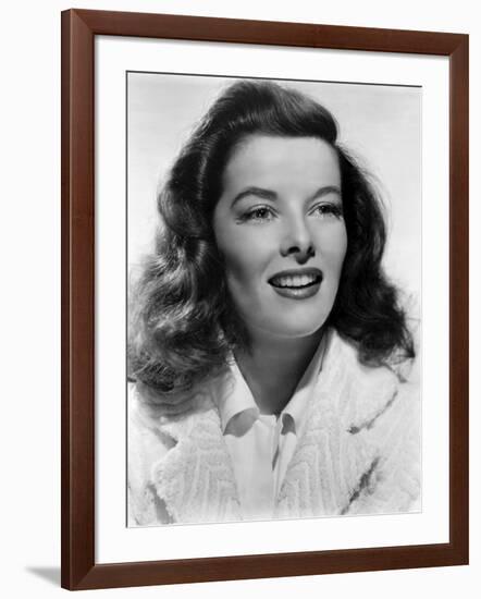 Indiscretions The Philadelphia Story by GeorgeCukor with Katharine Hepburn, 1940 (b/w photo)-null-Framed Photo