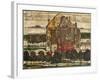 Individual Houses (Houses with Mountains), 1915 (Oil on Canvas)-Egon Schiele-Framed Giclee Print