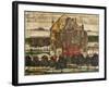 Individual Houses (Houses with Mountains), 1915 (Oil on Canvas)-Egon Schiele-Framed Giclee Print