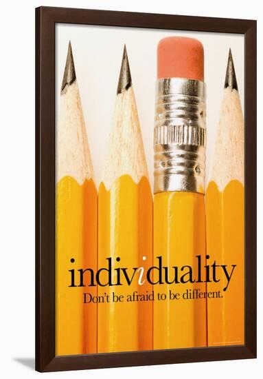 Individuality-null-Framed Poster