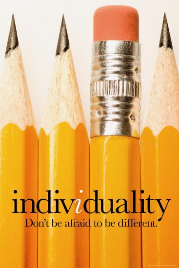 Individuality-null-Lamina Framed Poster