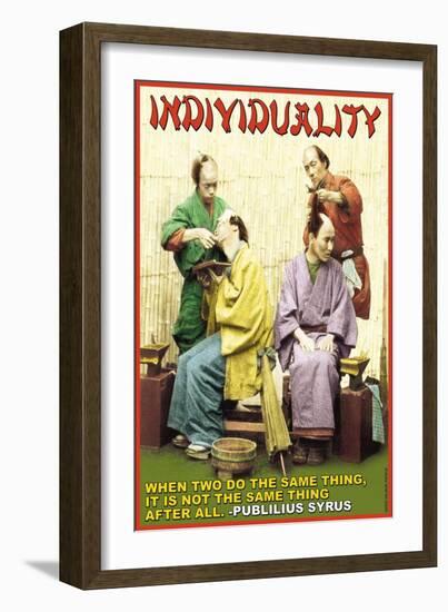 Individuality-null-Framed Art Print