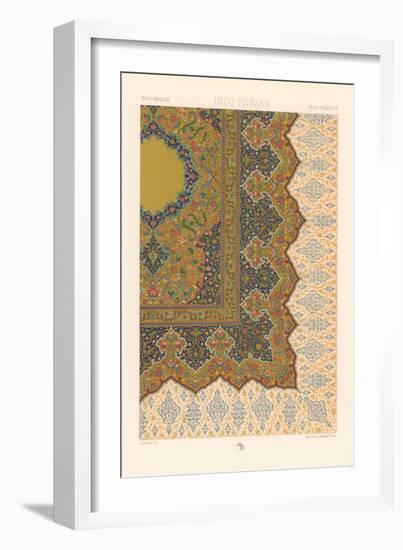 Indo-Persian Rug Pattern-null-Framed Art Print