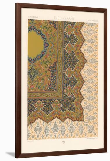 Indo-Persian Rug Pattern-null-Framed Art Print