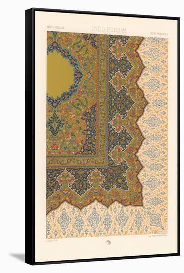 Indo-Persian Rug Pattern-null-Framed Stretched Canvas