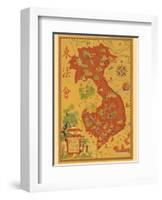 Indochine Francaise - French Indochina - Vietnam, Cambodia, Laos-Lucien Boucher-Framed Art Print