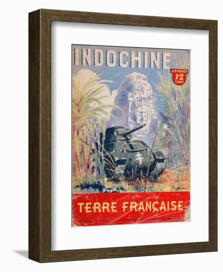 Indochine Terre Francaise', Cover of an Official Booklet on the French Colonies, 1944-null-Framed Giclee Print