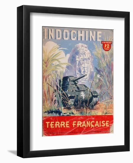 Indochine Terre Francaise', Cover of an Official Booklet on the French Colonies, 1944-null-Framed Giclee Print