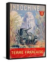 Indochine Terre Francaise', Cover of an Official Booklet on the French Colonies, 1944-null-Framed Stretched Canvas