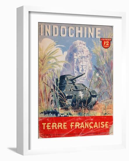 Indochine Terre Francaise', Cover of an Official Booklet on the French Colonies, 1944-null-Framed Giclee Print