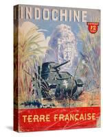 Indochine Terre Francaise', Cover of an Official Booklet on the French Colonies, 1944-null-Stretched Canvas