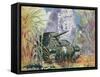 Indochine Terre Francaise', Cover of an Official Booklet on the French Colonies, 1944-null-Framed Stretched Canvas