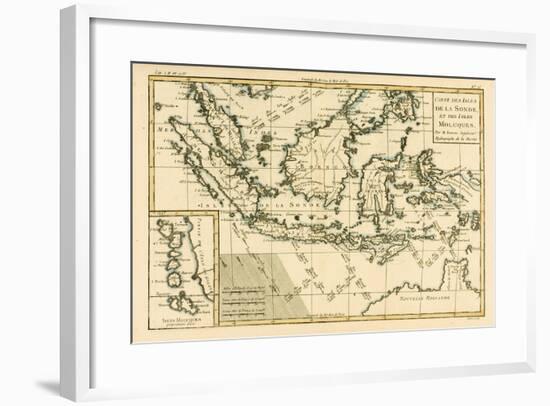 Indonesia and the Philippines, from 'Atlas De Toutes Les Parties Connues Du Globe Terrestre' by…-Charles Marie Rigobert Bonne-Framed Giclee Print