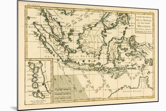 Indonesia and the Philippines, from 'Atlas De Toutes Les Parties Connues Du Globe Terrestre' by…-Charles Marie Rigobert Bonne-Mounted Giclee Print