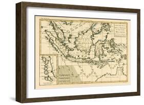 Indonesia and the Philippines, from 'Atlas De Toutes Les Parties Connues Du Globe Terrestre' by…-Charles Marie Rigobert Bonne-Framed Giclee Print