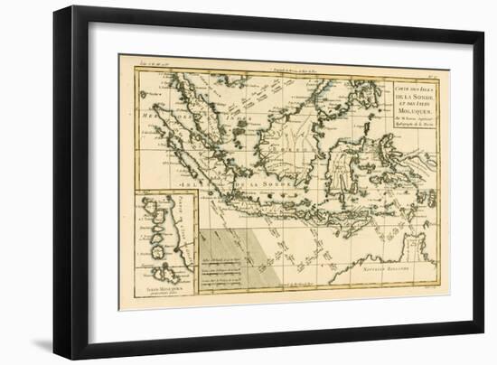 Indonesia and the Philippines, from 'Atlas De Toutes Les Parties Connues Du Globe Terrestre' by…-Charles Marie Rigobert Bonne-Framed Giclee Print