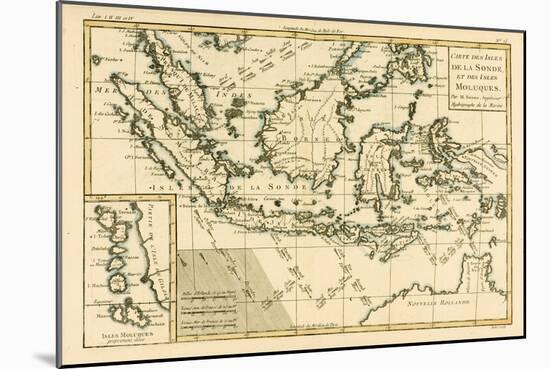 Indonesia and the Philippines, from 'Atlas De Toutes Les Parties Connues Du Globe Terrestre' by…-Charles Marie Rigobert Bonne-Mounted Giclee Print