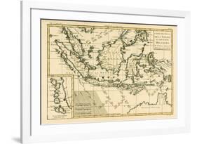 Indonesia and the Philippines, from 'Atlas De Toutes Les Parties Connues Du Globe Terrestre' by…-Charles Marie Rigobert Bonne-Framed Giclee Print