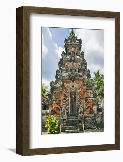 Indonesia, Bali, Batu Bulan. a Private Hindu Familys Shrine.-Nigel Pavitt-Framed Photographic Print