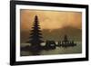 Indonesia, Bali, Bedugul Highland, Tall Pagoda at Dawn-David Herbig-Framed Photographic Print