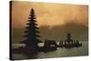 Indonesia, Bali, Bedugul Highland, Tall Pagoda at Dawn-David Herbig-Stretched Canvas