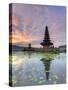 Indonesia, Bali, Bedugul, Pura Ulun Danau Bratan Temple on Lake Bratan-Michele Falzone-Stretched Canvas