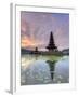 Indonesia, Bali, Bedugul, Pura Ulun Danau Bratan Temple on Lake Bratan-Michele Falzone-Framed Photographic Print