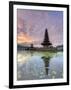 Indonesia, Bali, Bedugul, Pura Ulun Danau Bratan Temple on Lake Bratan-Michele Falzone-Framed Photographic Print