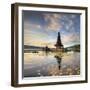 Indonesia, Bali, Bedugul, Pura Ulun Danau Bratan Temple on Lake Bratan-Michele Falzone-Framed Photographic Print