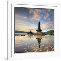 Indonesia, Bali, Bedugul, Pura Ulun Danau Bratan Temple on Lake Bratan-Michele Falzone-Framed Photographic Print