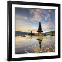 Indonesia, Bali, Bedugul, Pura Ulun Danau Bratan Temple on Lake Bratan-Michele Falzone-Framed Photographic Print