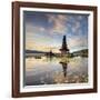 Indonesia, Bali, Bedugul, Pura Ulun Danau Bratan Temple on Lake Bratan-Michele Falzone-Framed Photographic Print