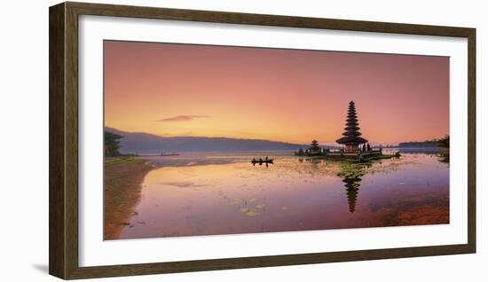 Indonesia, Bali, Bedugul, Pura Ulun Danau Bratan Temple on Lake Bratan-Michele Falzone-Framed Photographic Print