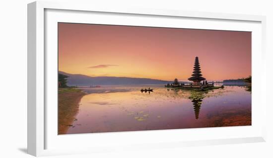 Indonesia, Bali, Bedugul, Pura Ulun Danau Bratan Temple on Lake Bratan-Michele Falzone-Framed Photographic Print