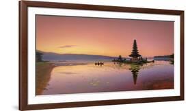 Indonesia, Bali, Bedugul, Pura Ulun Danau Bratan Temple on Lake Bratan-Michele Falzone-Framed Photographic Print