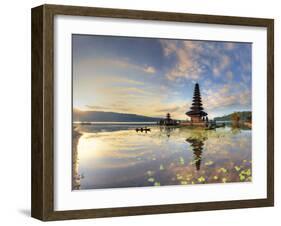 Indonesia, Bali, Bedugul, Pura Ulun Danau Bratan Temple on Lake Bratan-Michele Falzone-Framed Photographic Print