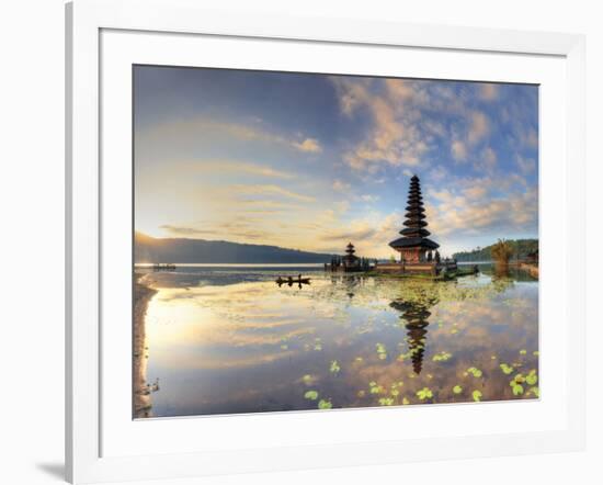 Indonesia, Bali, Bedugul, Pura Ulun Danau Bratan Temple on Lake Bratan-Michele Falzone-Framed Photographic Print