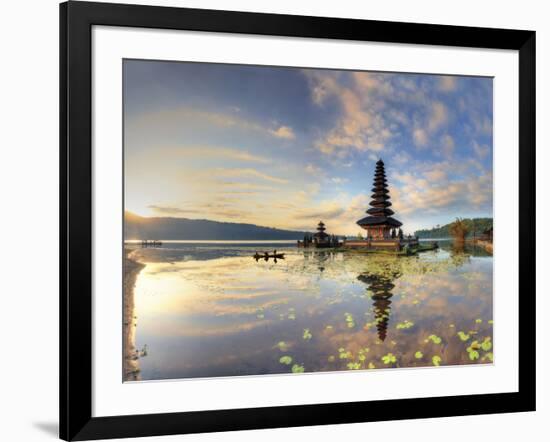 Indonesia, Bali, Bedugul, Pura Ulun Danau Bratan Temple on Lake Bratan-Michele Falzone-Framed Photographic Print