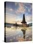 Indonesia, Bali, Bedugul, Pura Ulun Danau Bratan Temple on Lake Bratan-Michele Falzone-Stretched Canvas