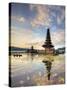 Indonesia, Bali, Bedugul, Pura Ulun Danau Bratan Temple on Lake Bratan-Michele Falzone-Stretched Canvas