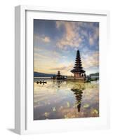 Indonesia, Bali, Bedugul, Pura Ulun Danau Bratan Temple on Lake Bratan-Michele Falzone-Framed Photographic Print